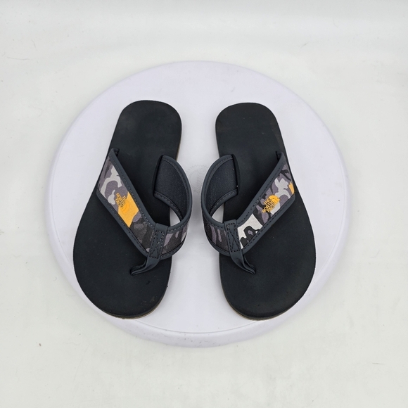 THE NORTH FACE SHOES BOYS 1Y BASE CAMP FLIP-FLOPS GRAY CAMO THONG SANDAL - Picture 5 of 7